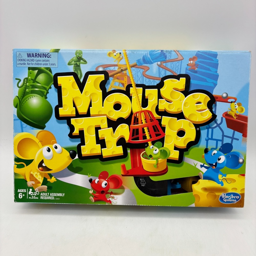 Mouse Trap COMPLETE Hasbro Gaming 2016 Classic Board Game Kids Family Elefun